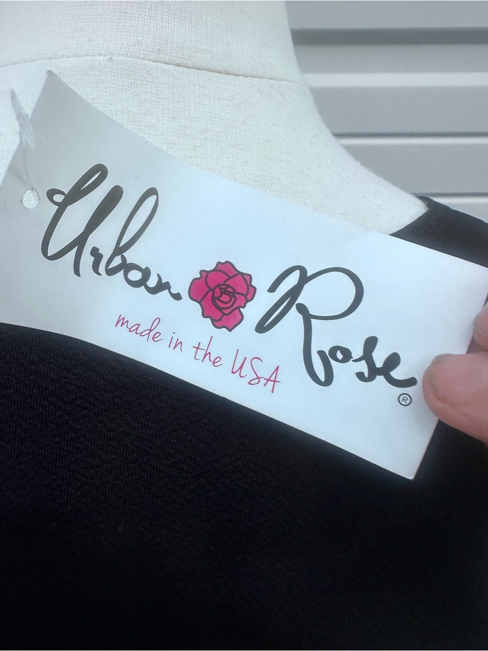 Urban Rose Black Cap-Sleeve Midi Dress with Pearl Chain Accent - Picture 5 of 7
